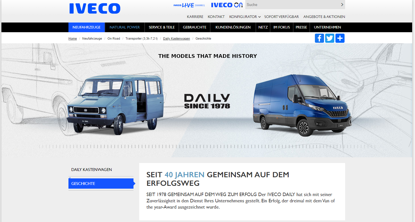 Iveco Daily Modellgenerationen